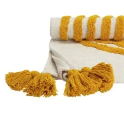 Habitat Geo Tufted Throw - White & Yellow - 125x150cm 9 Habitat Geo Tufted Throw - White & Yellow - 125x150cm -Habitat Store 1309944 R Z002A