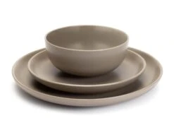 Habitat Mushroom 12 Piece Stoneware Dinner Set - Mushroom -Habitat Store 1341108 R Z002A