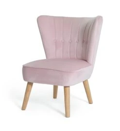 Habitat Alexis Velvet Cocktail Chair - Pink -Habitat Store 1341225 R Z002A