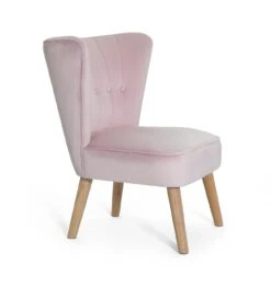 Habitat Alexis Velvet Cocktail Chair - Pink -Habitat Store 1341225 R Z004A