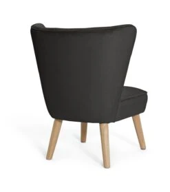 Habitat Alexis Velvet Cocktail Chair - Charcoal -Habitat Store 1341256 R Z003A