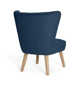 Habitat Alexis Velvet Cocktail Chair - Navy -Habitat Store 1341270 R Z003A