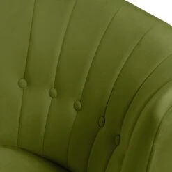 Habitat Alexis Velvet Cocktail Chair - Olive -Habitat Store 1341287 R Z005A