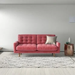 Habitat Fenner Velvet 2 Seater Sofa - Moss Green 13 Habitat Fenner Velvet 2 Seater Sofa - Moss Green -Habitat Store 1345166 R Z002C