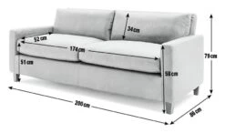 Habitat Chester Leather 3 Seater Sofa - Dark Feet - Tan 12 Habitat Chester Leather 3 Seater Sofa - Dark Feet - Tan -Habitat Store 1345616 R E001