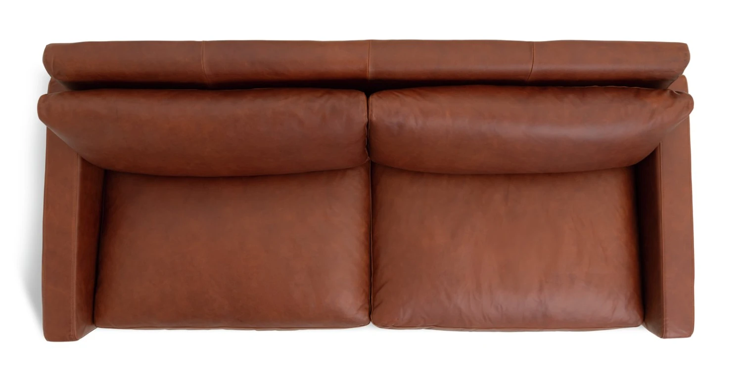 Habitat Chester Leather 3 Seater Sofa - Dark Feet - Tan 8 Habitat Chester Leather 3 Seater Sofa - Dark Feet - Tan - Image 8