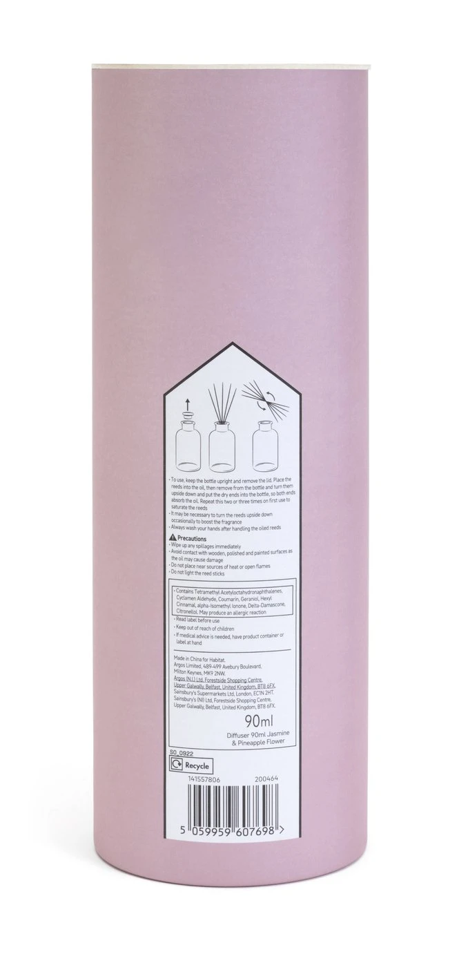 Habitat Diffuser & Refill Set - Jasmine & Pineapple Flower 3 Habitat Diffuser & Refill Set - Jasmine & Pineapple Flower - Image 3