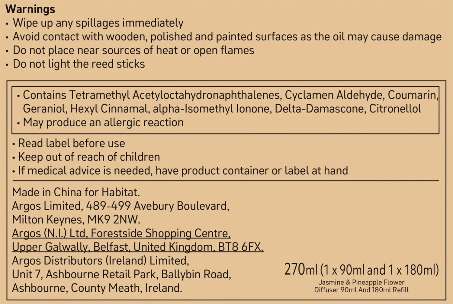 Habitat Diffuser & Refill Set - Jasmine & Pineapple Flower 4 Habitat Diffuser & Refill Set - Jasmine & Pineapple Flower - Image 4