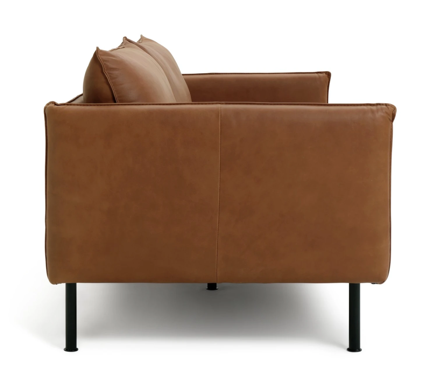 Habitat Moore Leather 3 Seater Sofa - Tan 7 Habitat Moore Leather 3 Seater Sofa - Tan - Image 7