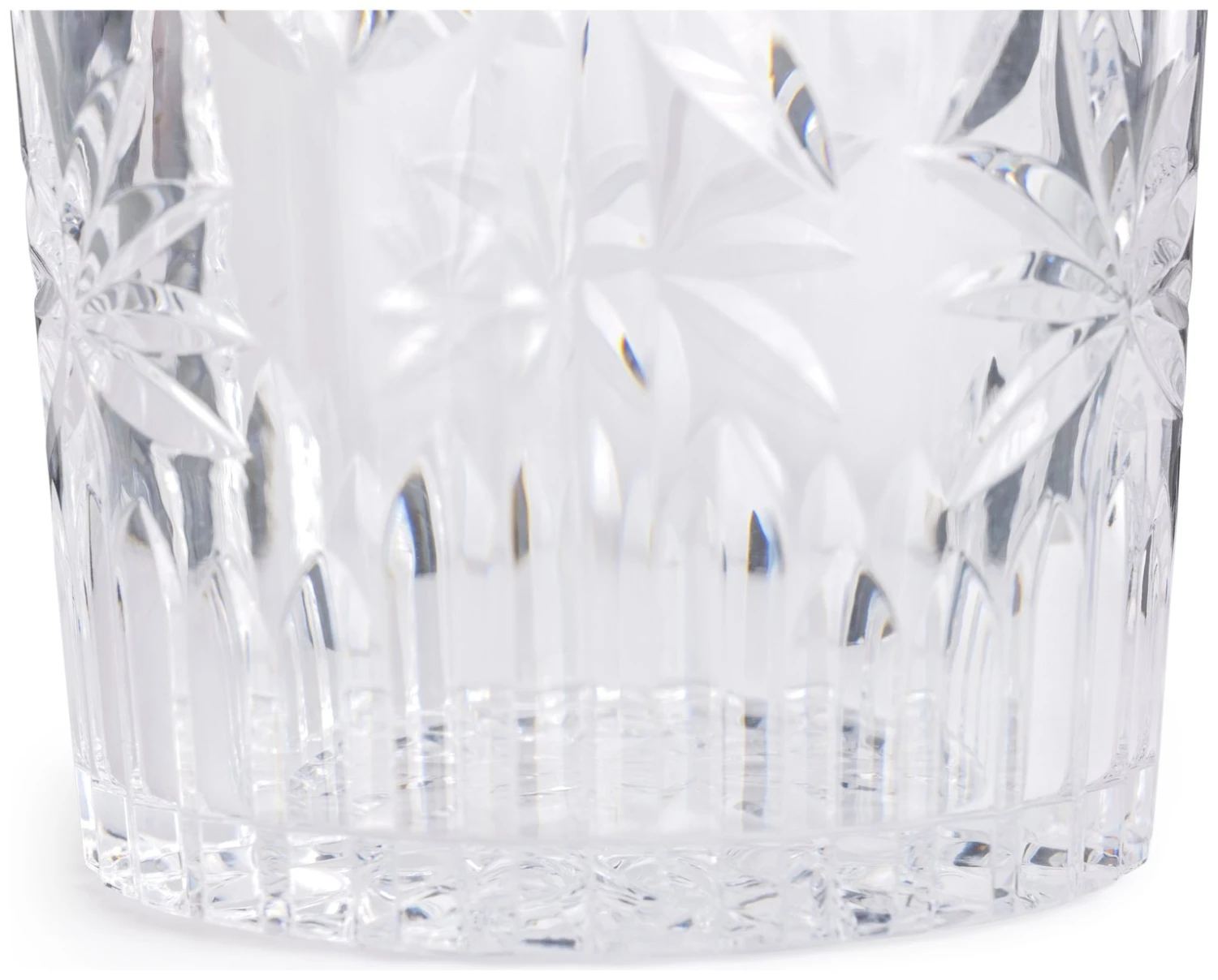 Habitat Palm Design Transparent Tumbler - Pack Of 4 3 Habitat Palm Design Transparent Tumbler - Pack Of 4 - Image 3