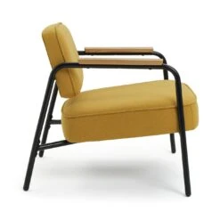 Habitat Jesper Fabric Accent Chair - Yellow -Habitat Store 1402047 R Z004A