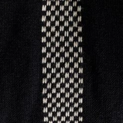 Habitat Woven Stripe Pack Of 2 Seat Cushion - Black -Habitat Store 1402353 R B001