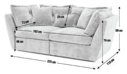 Habitat Jacques Large 3 Seater Sofa - Grey 14 Habitat Jacques Large 3 Seater Sofa - Grey -Habitat Store 1402542 R E001