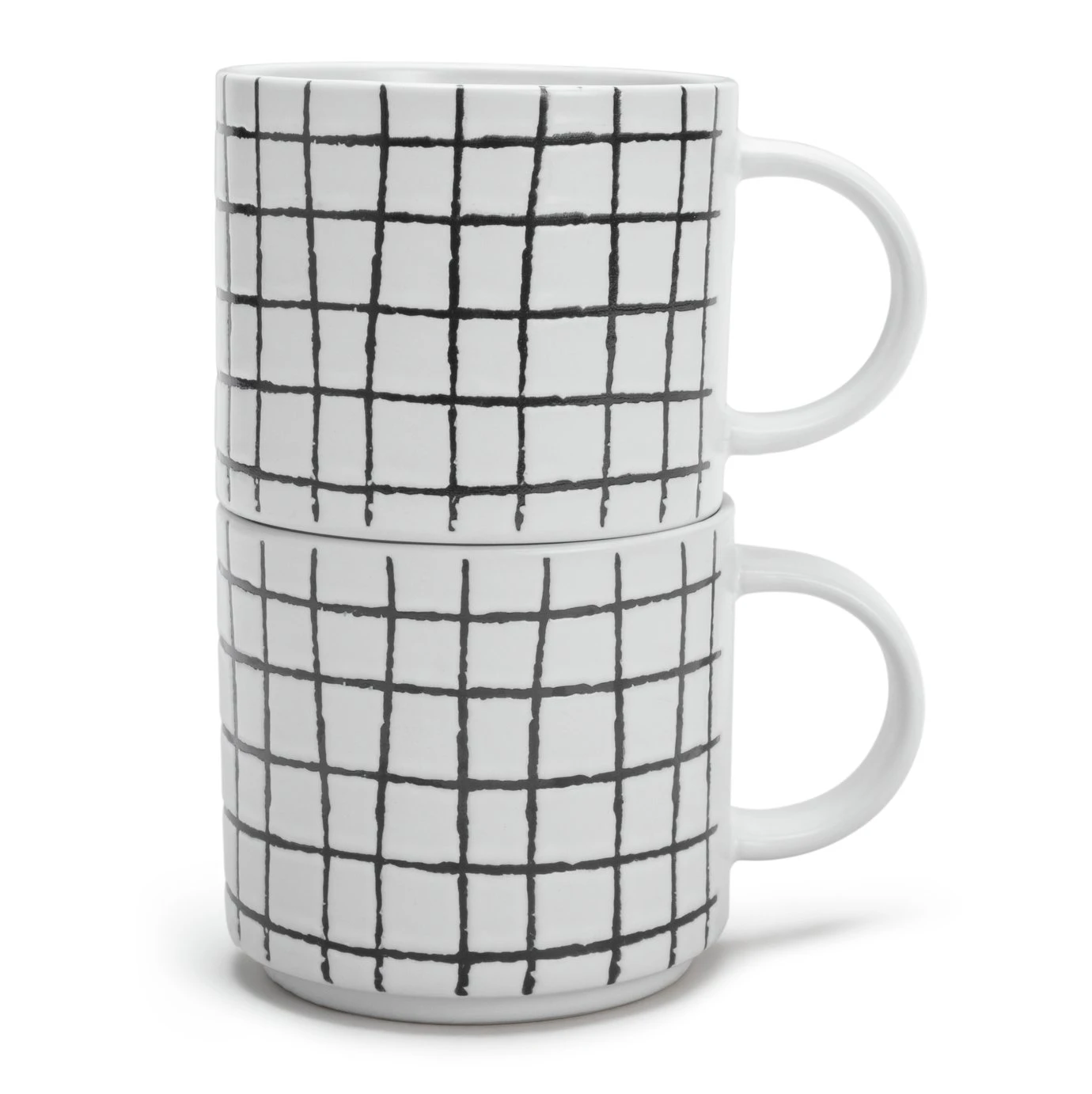 Habitat Grid Set Of 4 Mugs - White 4 Habitat Grid Set Of 4 Mugs - White - Image 4