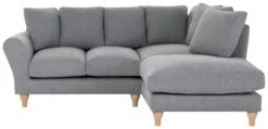 Habitat Carrie Fabric Right Hand Corner Chaise Sofa - Grey -Habitat Store 1486355 R Z003A