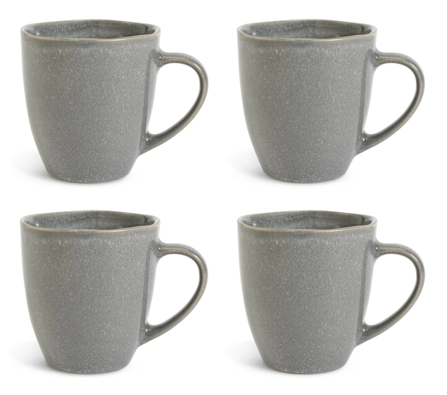 Habitat Set Of 4 Stoneware Mugs - Grey 1 Habitat Set Of 4 Stoneware Mugs - Grey