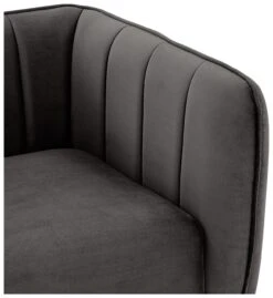 Habitat Lola Velvet Armchair - Charcoal -Habitat Store 1930825 R Z004A