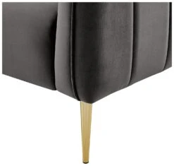 Habitat Lola Velvet Armchair - Charcoal -Habitat Store 1930825 R Z005A