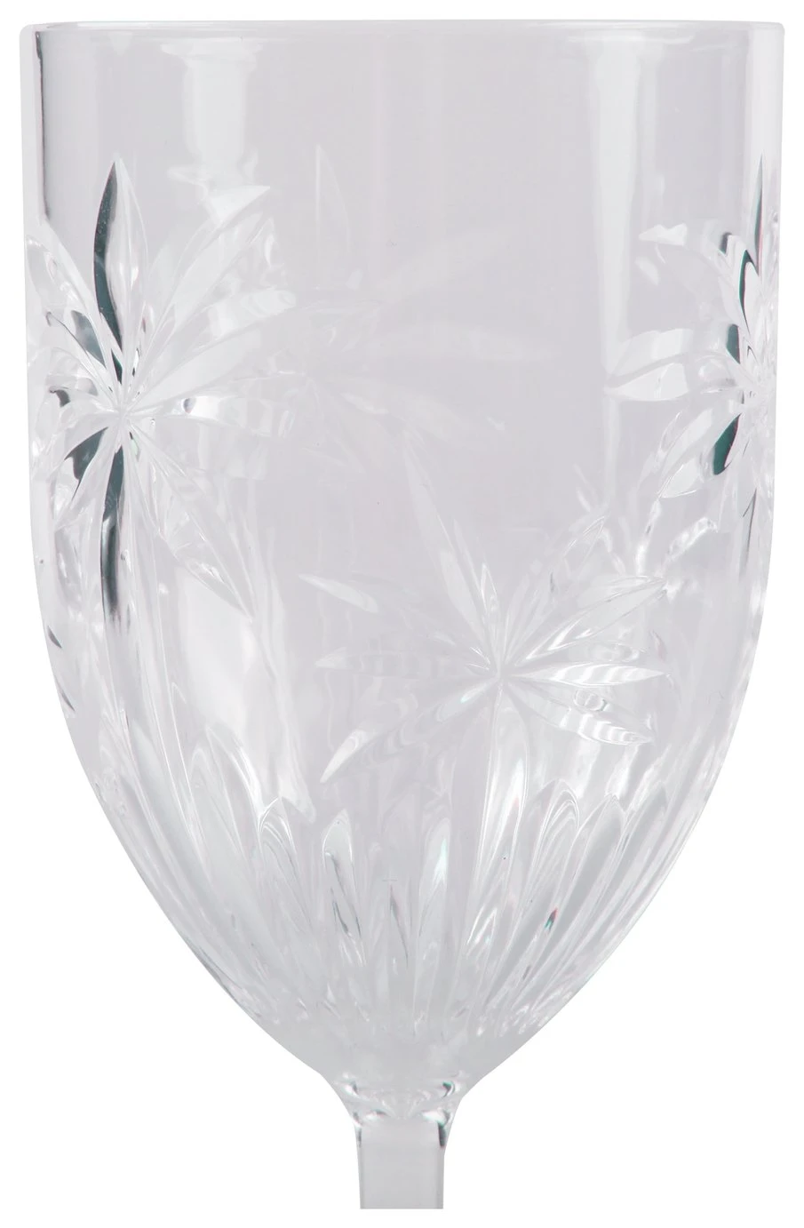 Habitat Palm Design Transparent Wine Glass - Pack Of 4 5 Habitat Palm Design Transparent Wine Glass - Pack Of 4 - Image 5