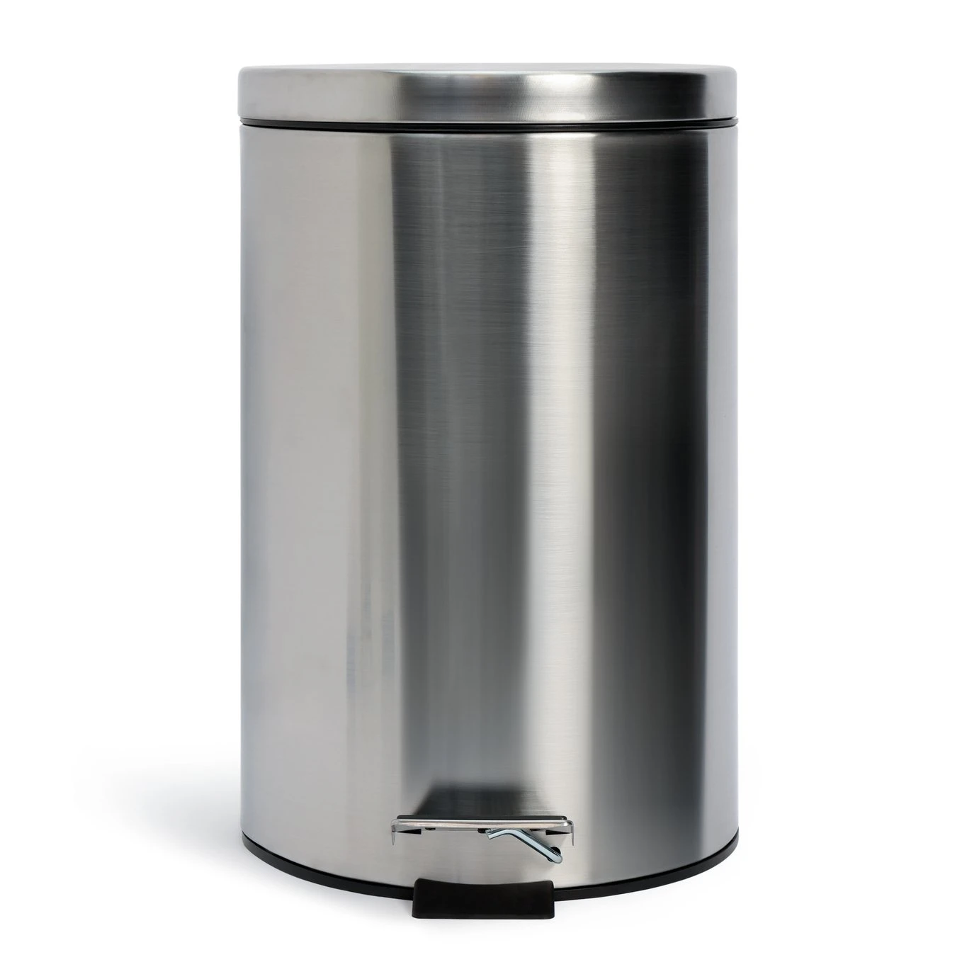 Habitat 12 Litre Round Pedal Bin - Silver 1 Habitat 12 Litre Round Pedal Bin - Silver