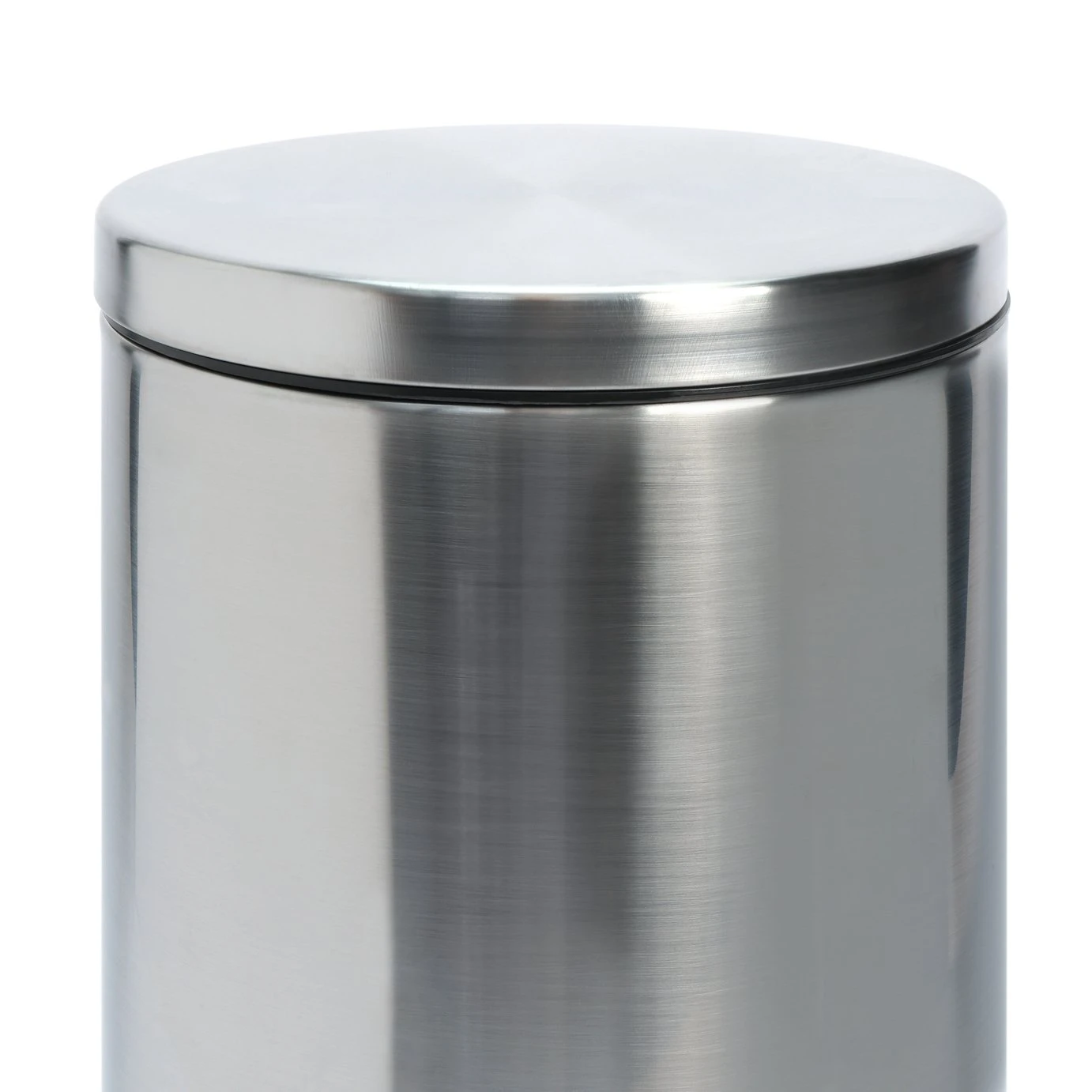 Habitat 12 Litre Round Pedal Bin - Silver 4 Habitat 12 Litre Round Pedal Bin - Silver - Image 4