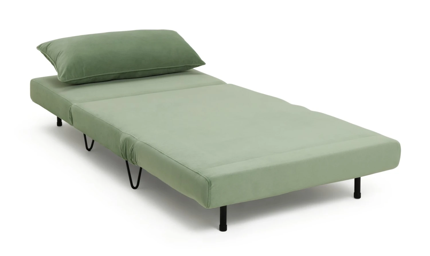Habitat Roni Single Velvet Chairbed - Mint Green 6 Habitat Roni Single Velvet Chairbed - Mint Green - Image 6