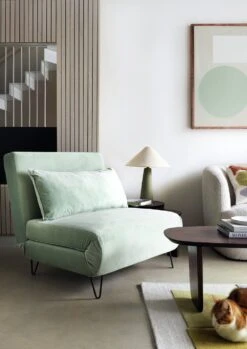 Habitat Roni Single Velvet Chairbed - Mint Green 19 Habitat Roni Single Velvet Chairbed - Mint Green -Habitat Store 1938669 R Z005C