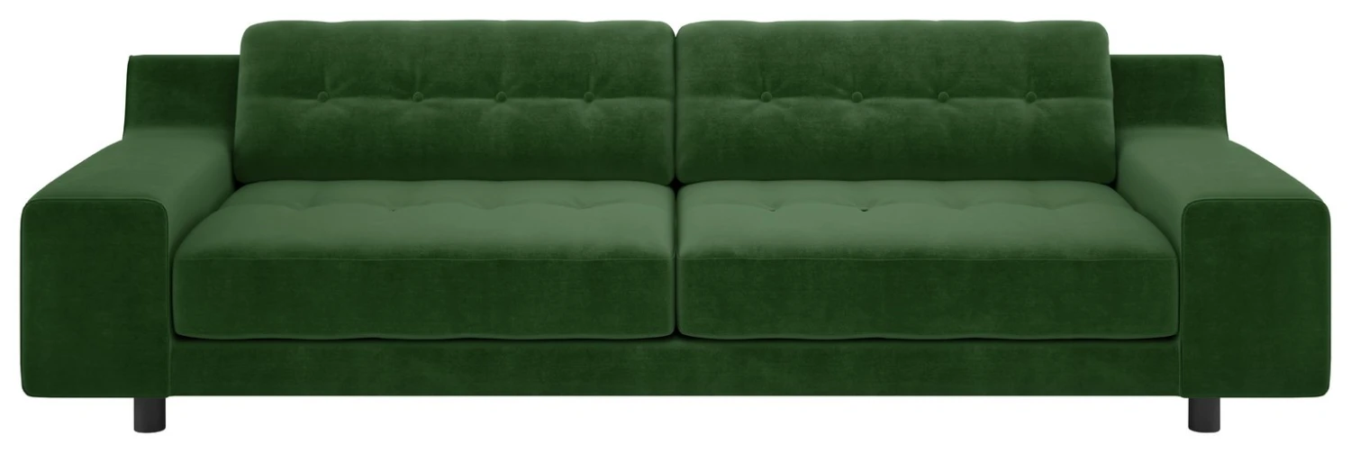 Habitat Hendricks Velvet 4 Seater Sofa - Moss Green 1 Habitat Hendricks Velvet 4 Seater Sofa - Moss Green
