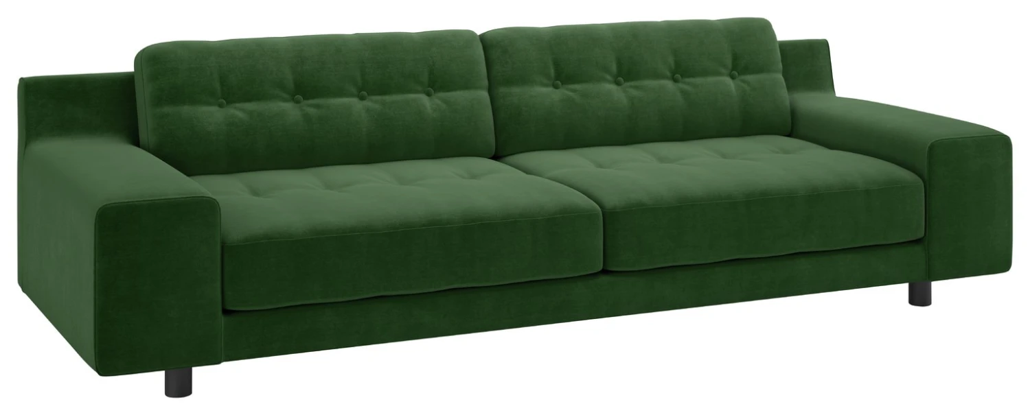 Habitat Hendricks Velvet 4 Seater Sofa - Moss Green 7 Habitat Hendricks Velvet 4 Seater Sofa - Moss Green - Image 7