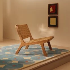 Habitat Faro Woven Paper Rope And Oak Accent Chair - Natural 11 Habitat Faro Woven Paper Rope And Oak Accent Chair - Natural -Habitat Store 1950991 R Z001C