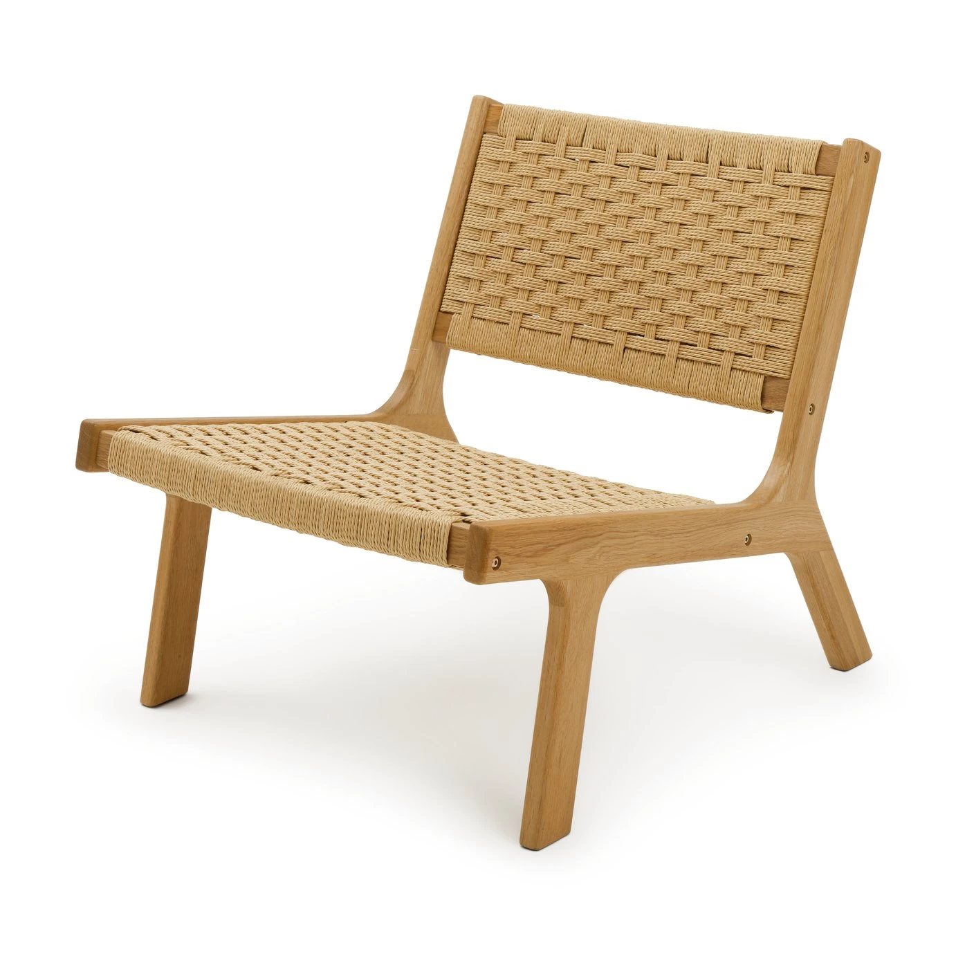 Habitat Faro Woven Paper Rope And Oak Accent Chair - Natural 1 Habitat Faro Woven Paper Rope And Oak Accent Chair - Natural