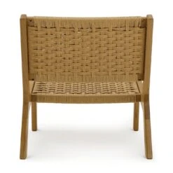 Habitat Faro Woven Paper Rope And Oak Accent Chair - Natural 14 Habitat Faro Woven Paper Rope And Oak Accent Chair - Natural -Habitat Store 1950991 R Z003A