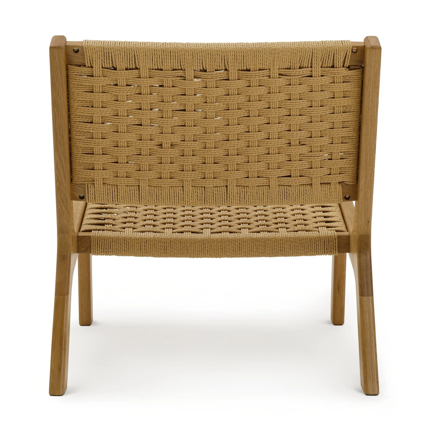 Habitat Faro Woven Paper Rope And Oak Accent Chair - Natural 6 Habitat Faro Woven Paper Rope And Oak Accent Chair - Natural - Image 6
