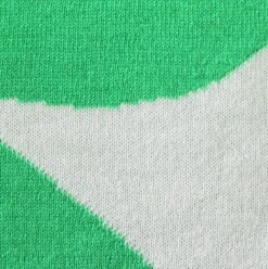 Habitat Floral Pattern Knit Throw - White & Green -125x150cm -Habitat Store 1953716 R B001