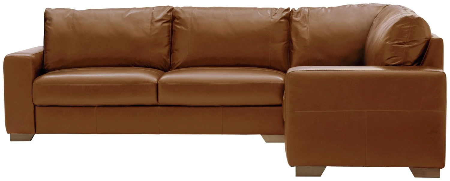 Habitat Eton Leather Left Hand Corner Sofa - Tan 3 Habitat Eton Leather Left Hand Corner Sofa - Tan - Image 3