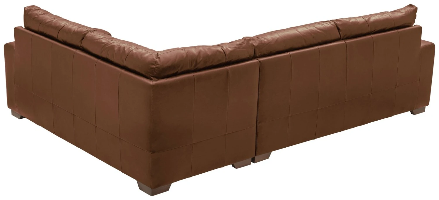 Habitat Eton Leather Left Hand Corner Sofa - Tan 5 Habitat Eton Leather Left Hand Corner Sofa - Tan - Image 5