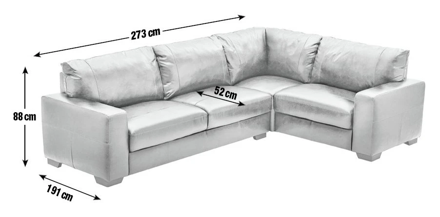 Habitat Eton Leather Left Hand Corner Sofa - Tan 6 Habitat Eton Leather Left Hand Corner Sofa - Tan - Image 6