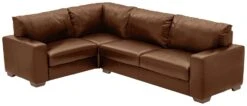 Habitat Eton Leather Right Hand Corner Sofa - Tan