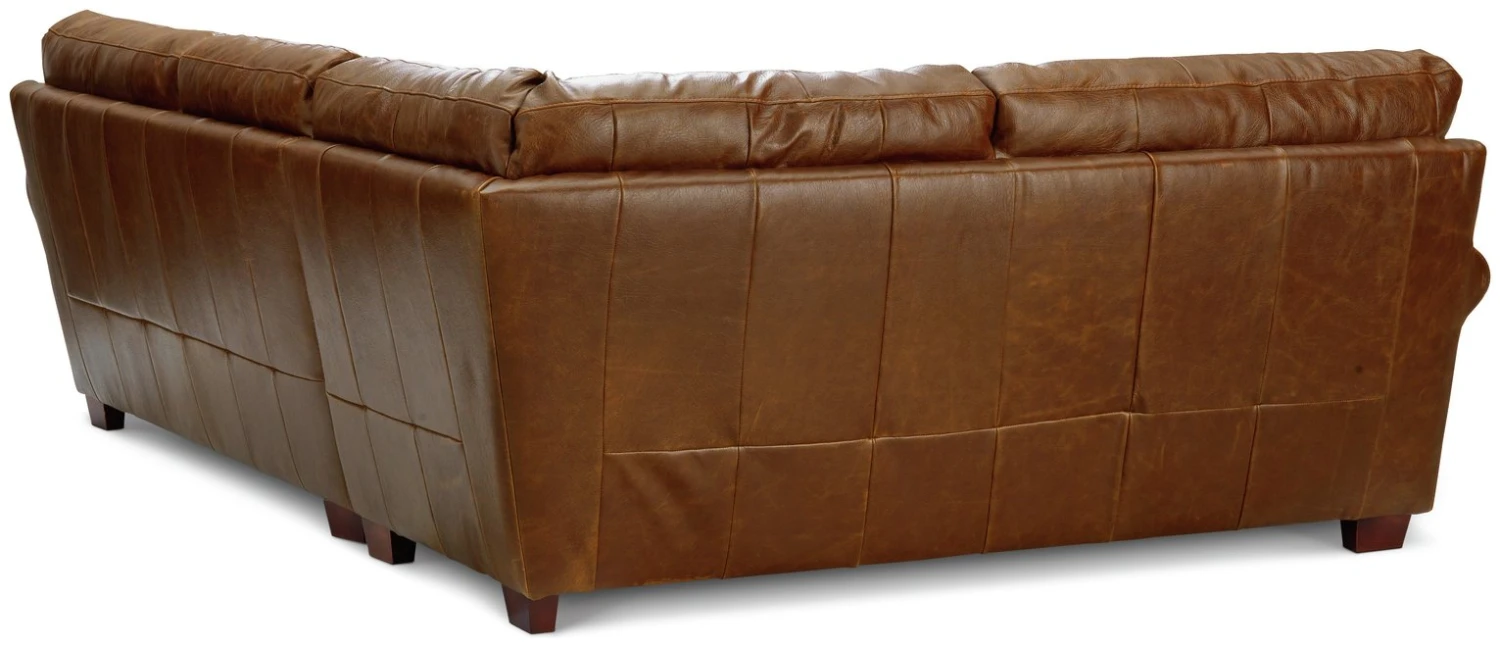 Habitat Salisbury Leather Right Hand Corner Sofa - Tan 4 Habitat Salisbury Leather Right Hand Corner Sofa - Tan - Image 4