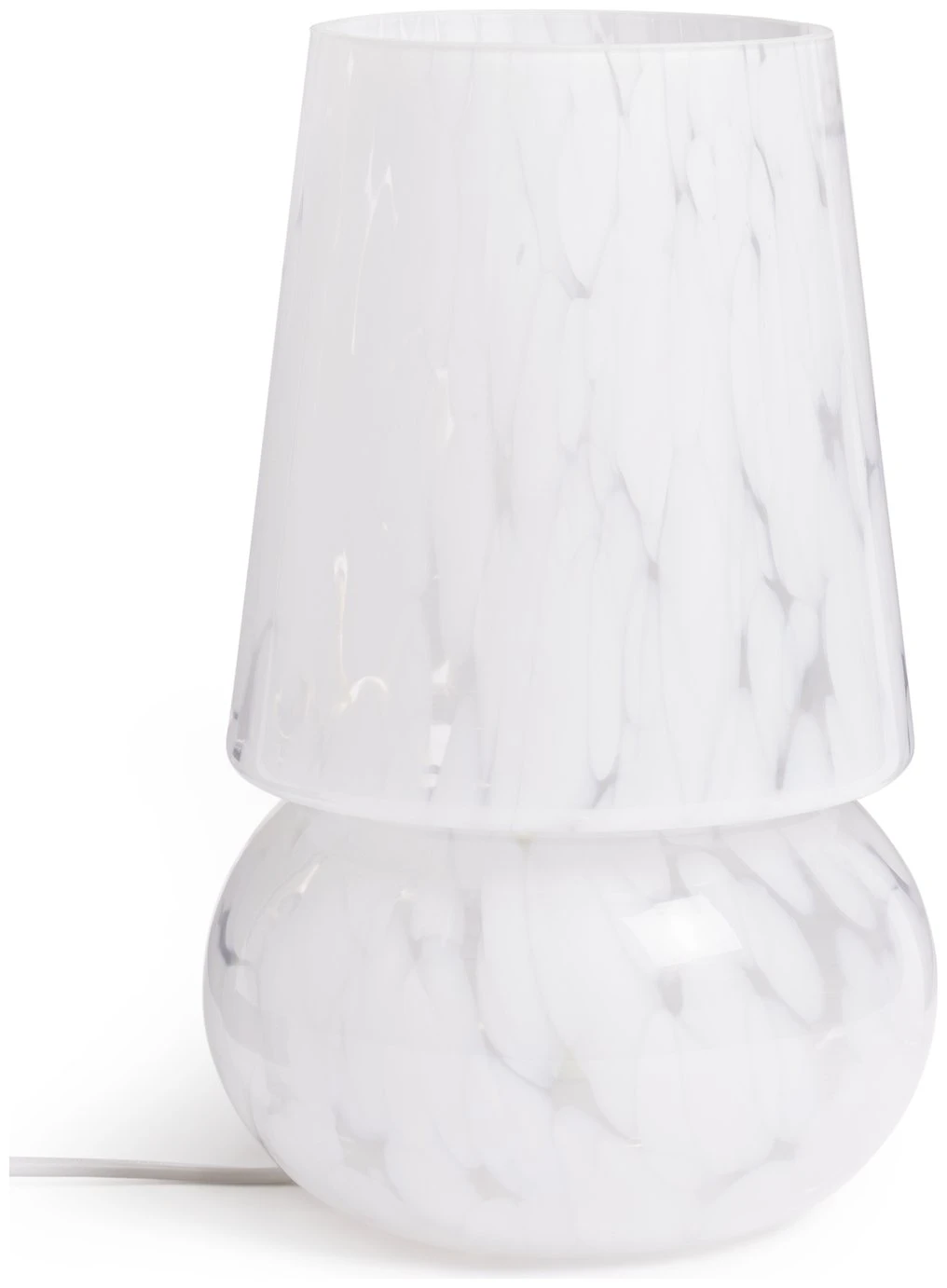 Habitat Rahnn Confetti Glass Table Lamp - White 2 Habitat Rahnn Confetti Glass Table Lamp - White - Image 2