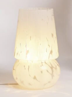 Habitat Rahnn Confetti Glass Table Lamp - White 8 Habitat Rahnn Confetti Glass Table Lamp - White -Habitat Store 1970421 R Z002A
