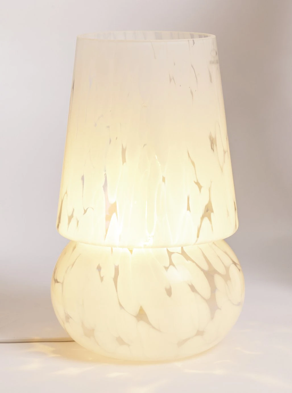 Habitat Rahnn Confetti Glass Table Lamp - White 4 Habitat Rahnn Confetti Glass Table Lamp - White - Image 4