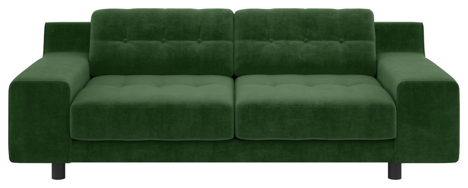 Habitat Hendricks Velvet 3 Seater Sofa - Moss Green 1 Habitat Hendricks Velvet 3 Seater Sofa - Moss Green