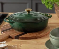 Habitat 4 Litre Cast Iron Casserole Dish - Green -Habitat Store 2003342 R Z002C