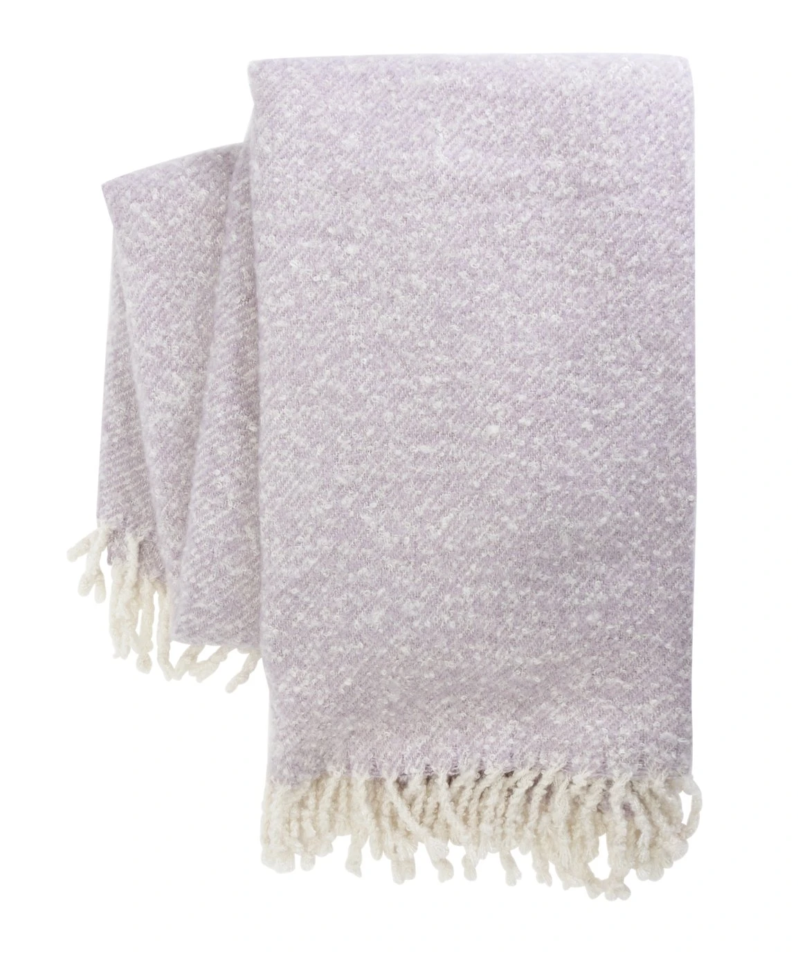 Habitat Faux Textured Mohair Throw - Lilac - 150x200cm 1 Habitat Faux Textured Mohair Throw - Lilac - 150x200cm