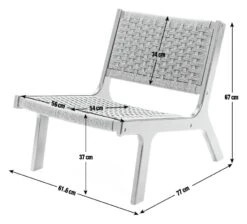 Habitat Faro Woven Paper Rope And Oak Accent Chair - Black 13 Habitat Faro Woven Paper Rope And Oak Accent Chair - Black -Habitat Store 2013112 R E001