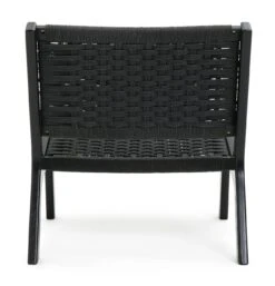 Habitat Faro Woven Paper Rope And Oak Accent Chair - Black 15 Habitat Faro Woven Paper Rope And Oak Accent Chair - Black -Habitat Store 2013112 R Z003A