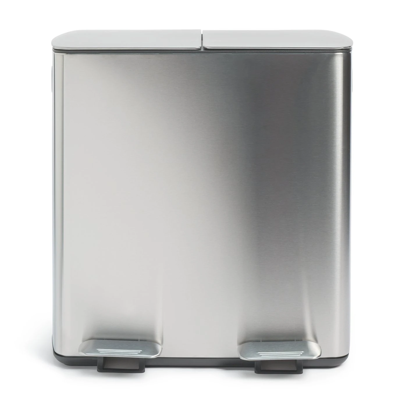 Habitat 40 Litre Twin Compartment Pedal Bin - Silver 1 Habitat 40 Litre Twin Compartment Pedal Bin - Silver