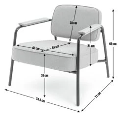 Habitat Jesper Fabric Accent Chair - Grey -Habitat Store 2016504 R E001