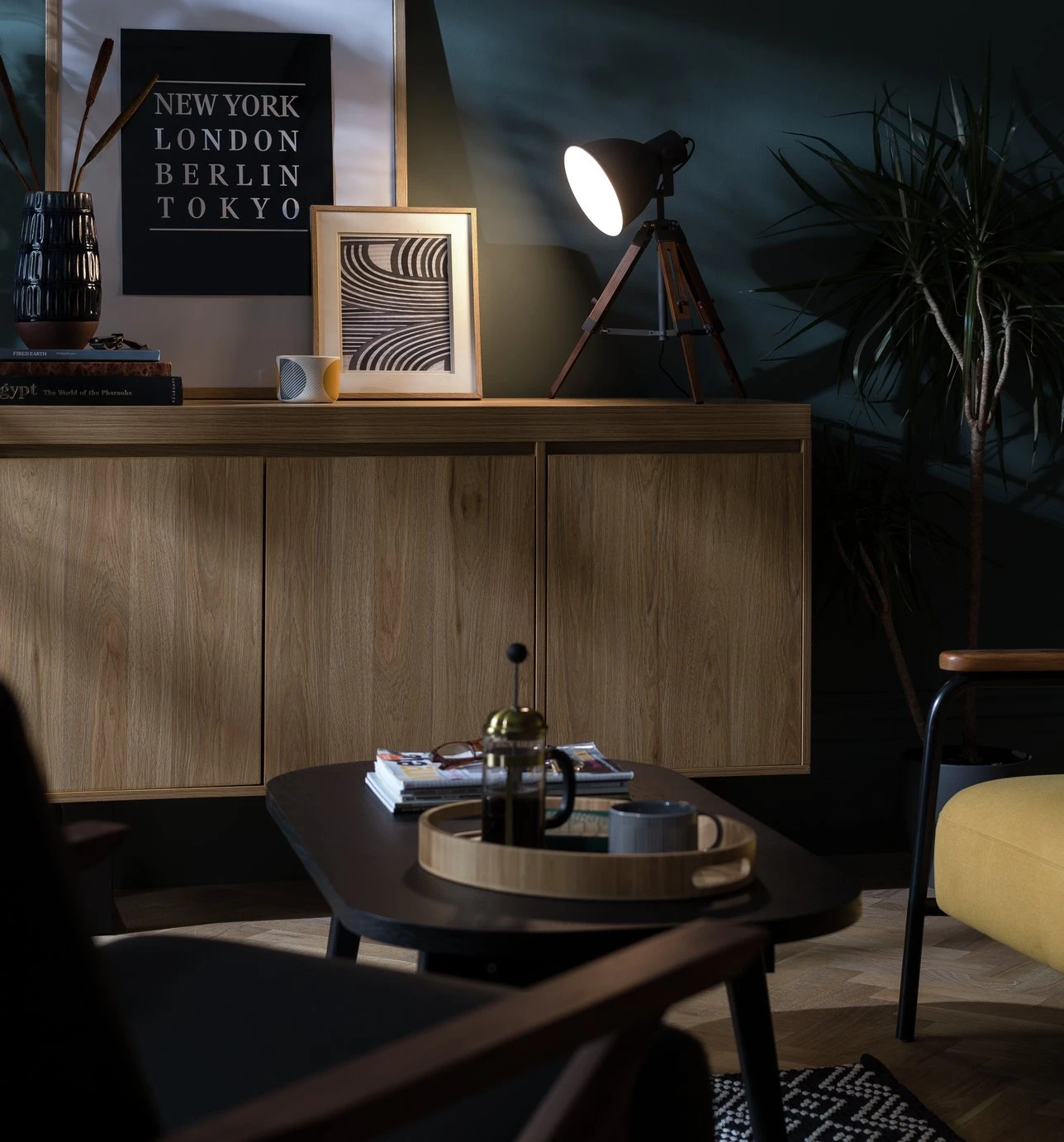 Habitat Loft Living Tripod Table Lamp - Grey 10 Habitat Loft Living Tripod Table Lamp - Grey - Image 10